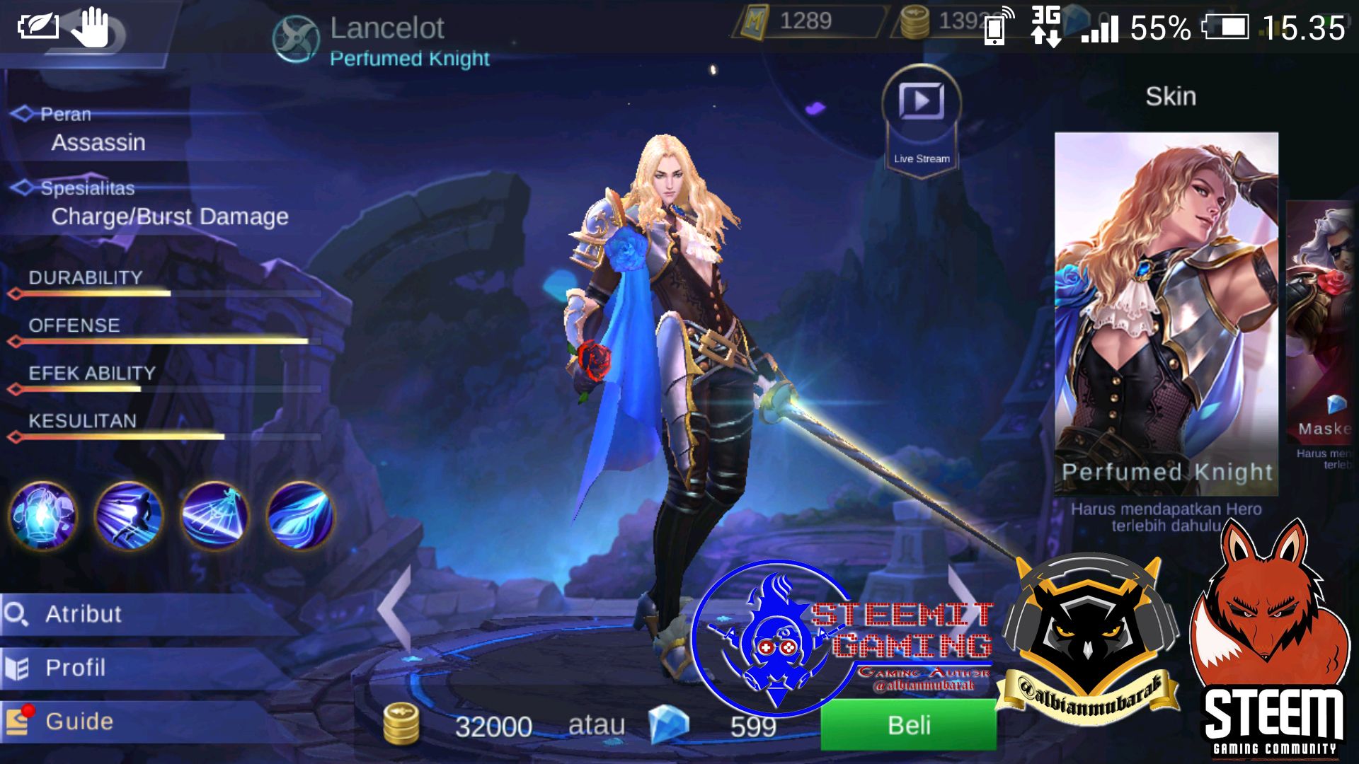 Ланселот mobile Legends Art